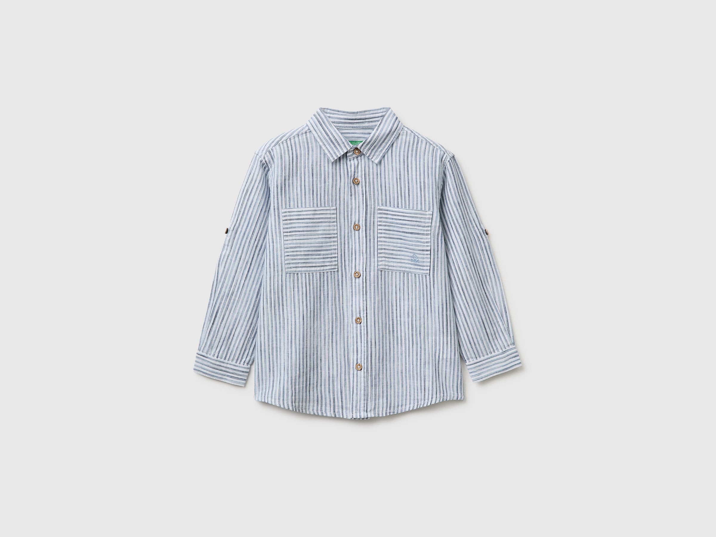 Striped linen blend shirt - ucb_image_FS