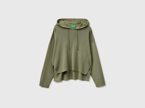 Oversized fit sweater with hood - ucb_image_FS