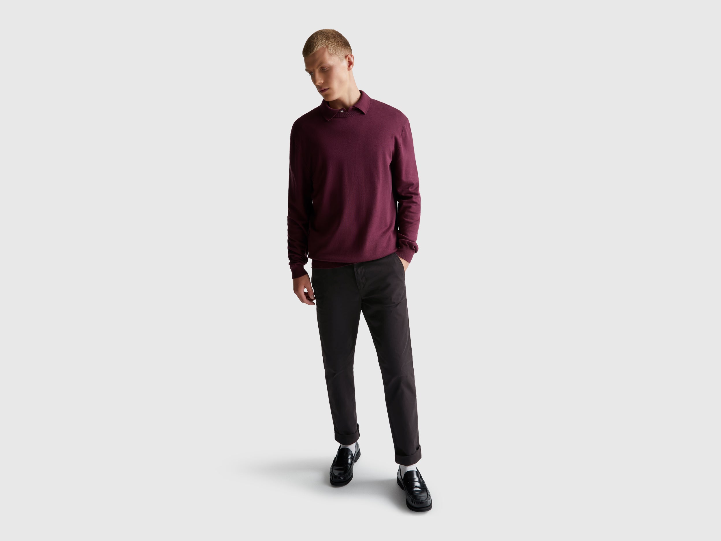 Chinos slim fit em algodão - ucb_image_FY