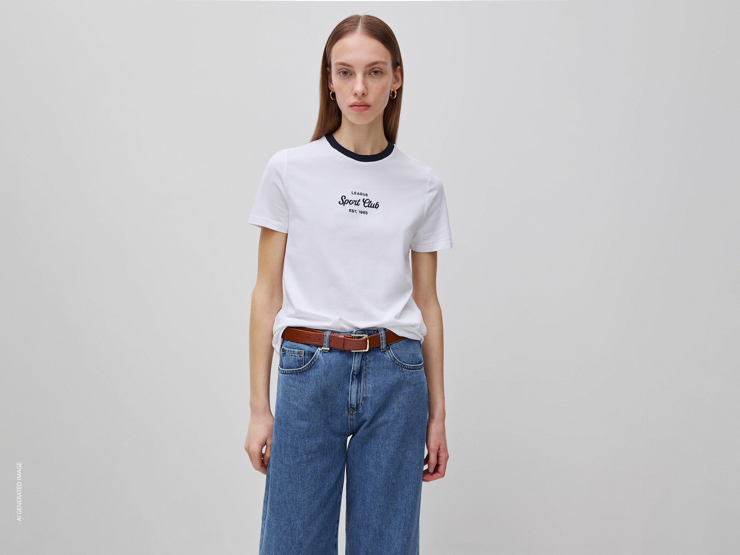 T-shirt com emblema bordado - ucb_image_F