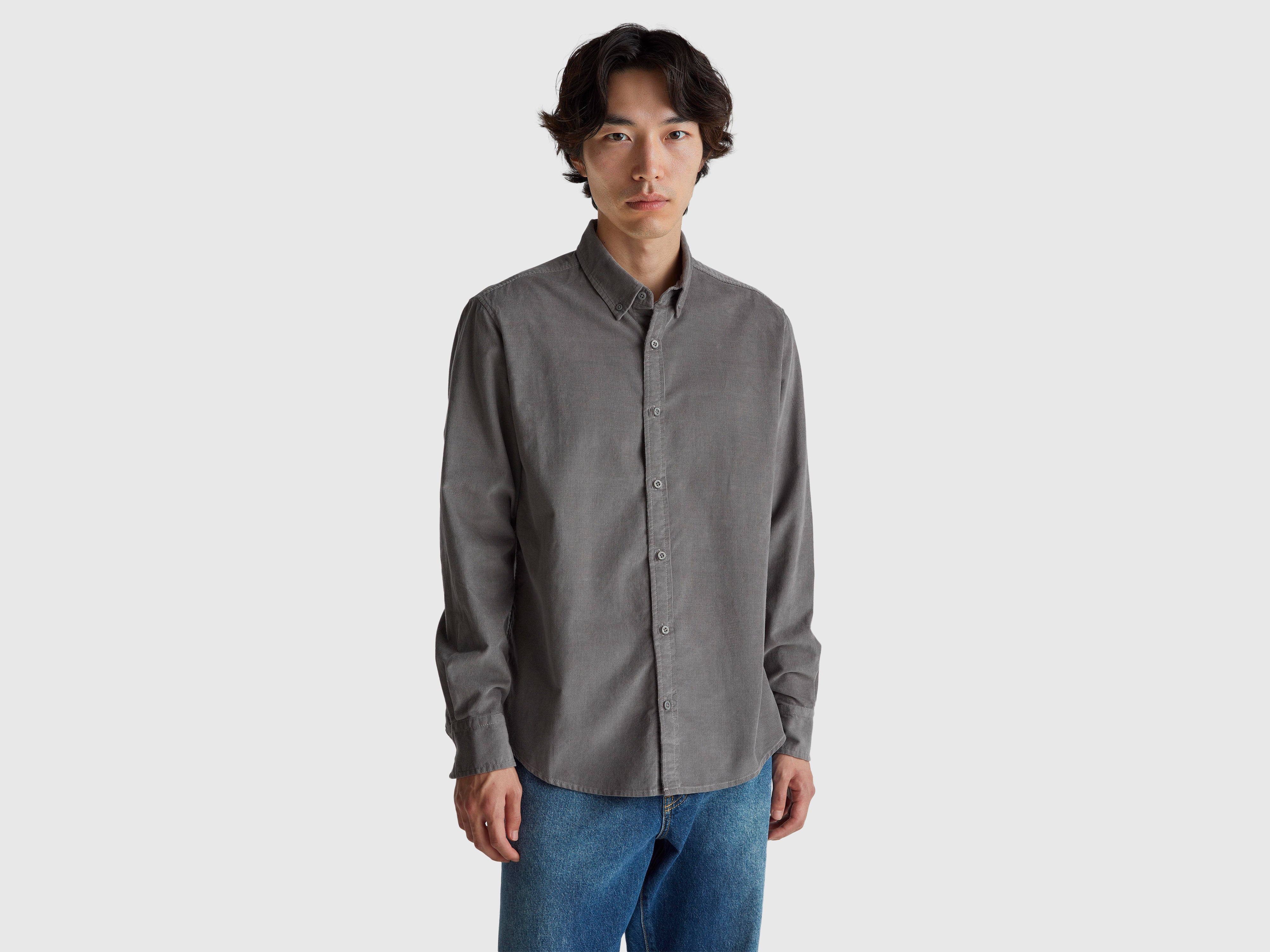 Camisa button down em veludo - ucb_image_F