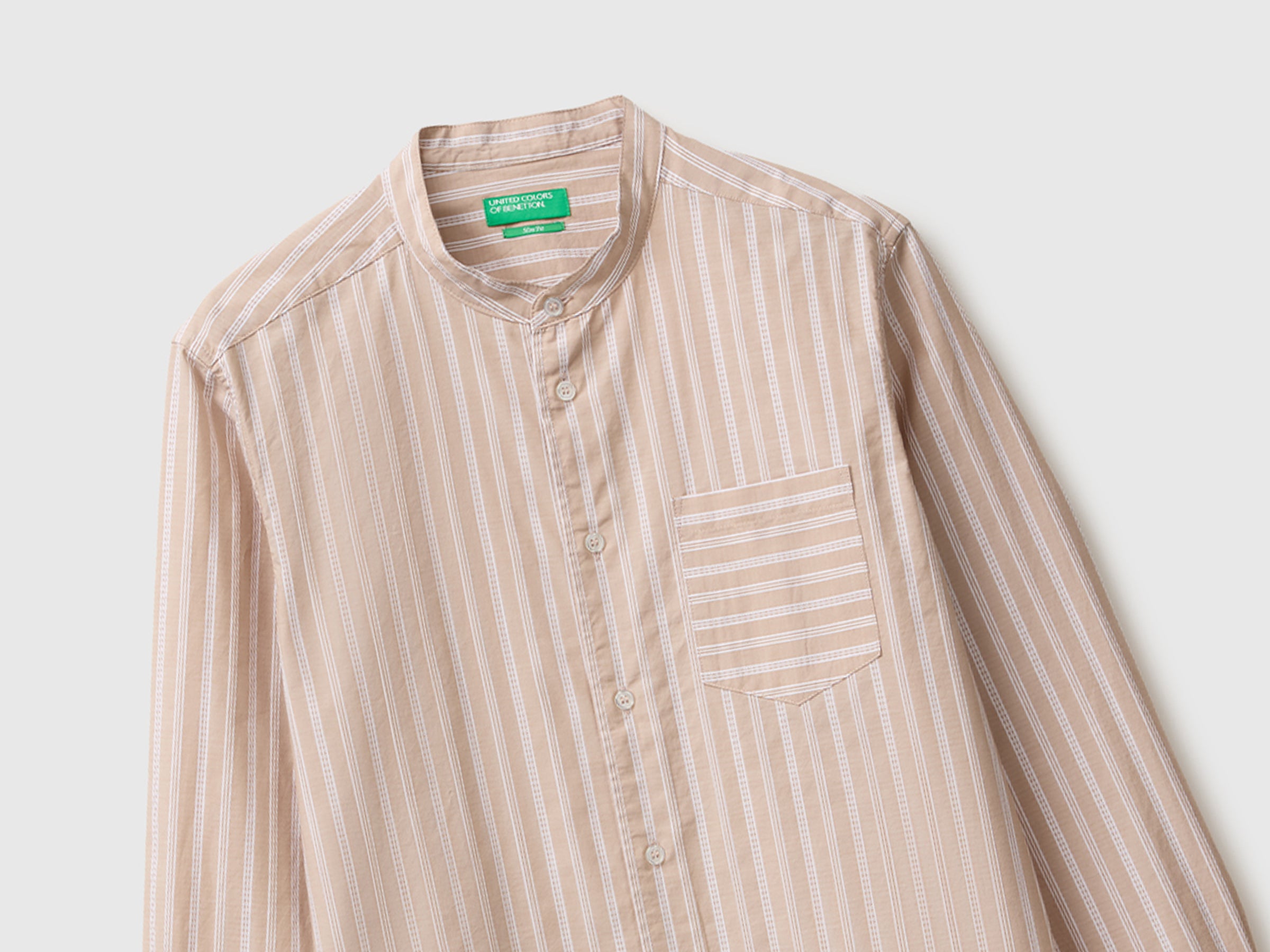 Camisa às riscas gola coreana - ucb_image_FY