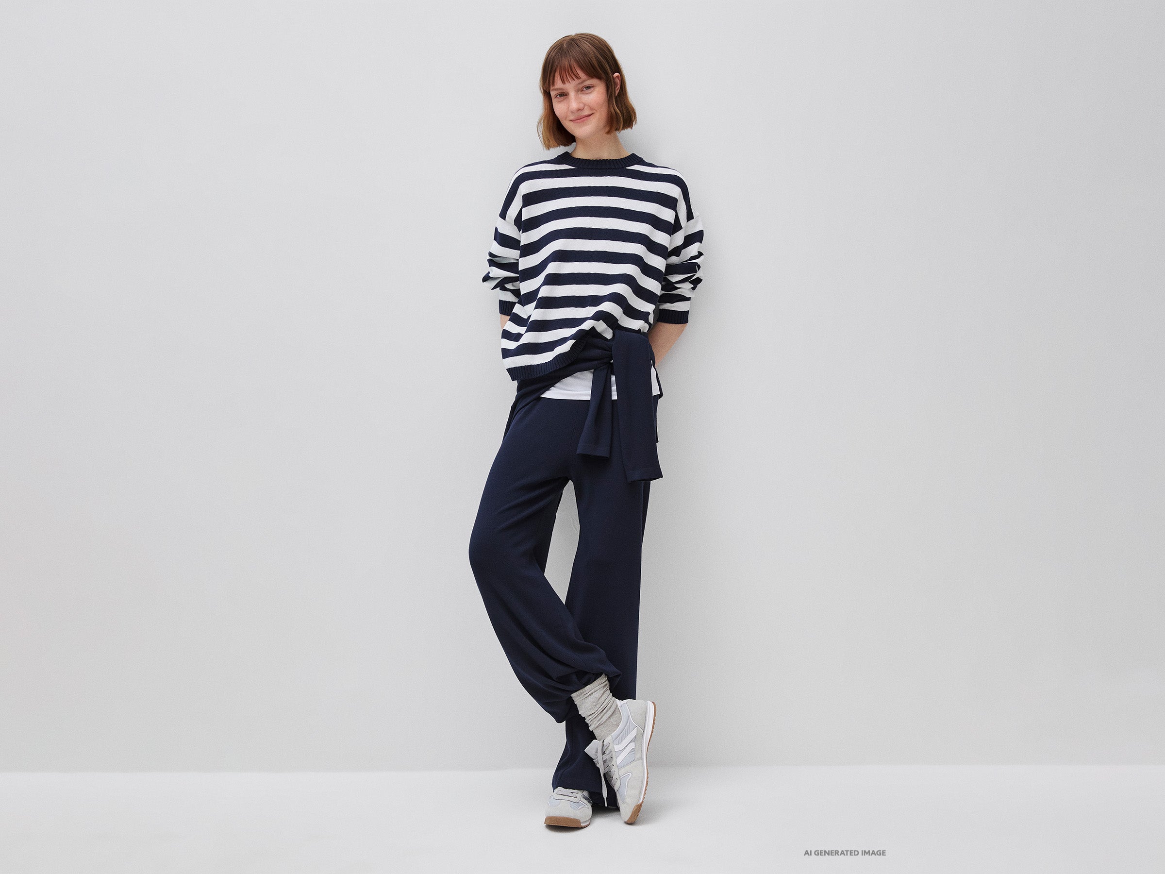 Camisola às riscas em algodão tricô - ucb_image_FY