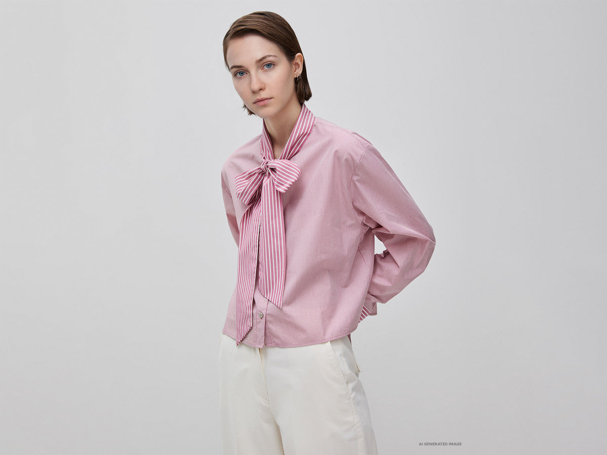 Camisa crop às riscas com laço - ucb_image_F