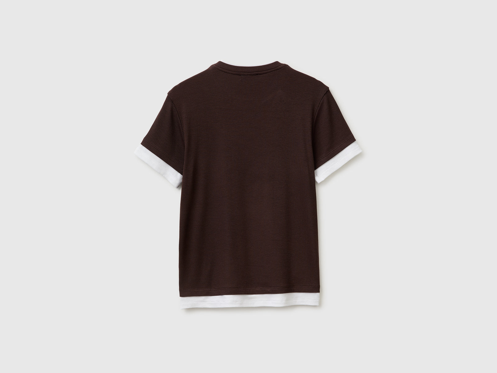 Slim fit ribbed T-shirt - ucb_image_BS