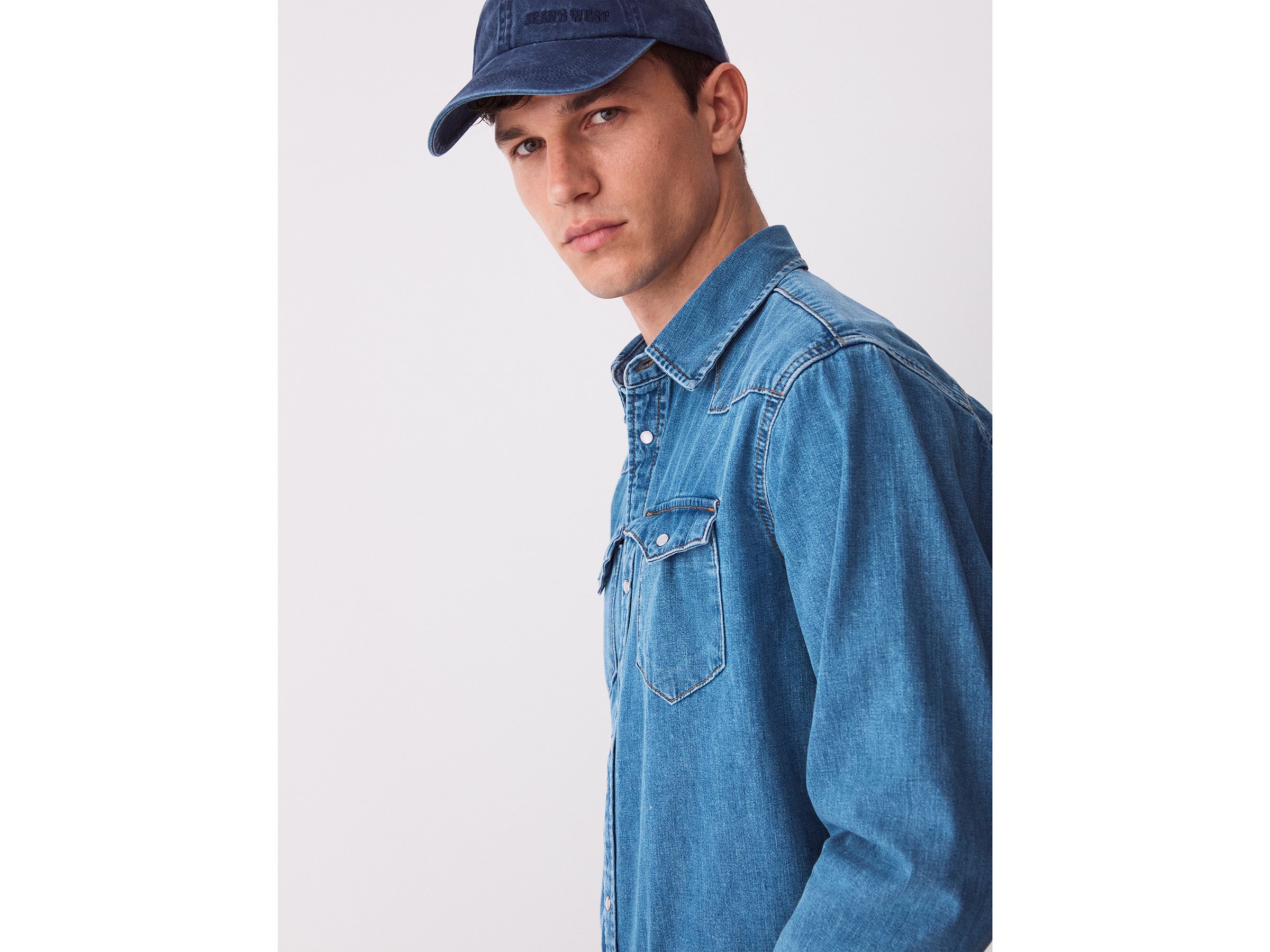 Camisa western de jeans claro - ucb_image_FY
