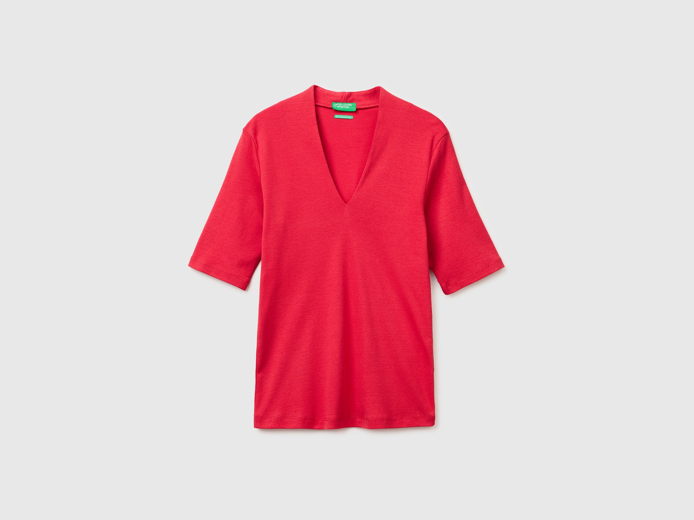 T-shirt slim fit em algodão de fibra longa - ucb_image_FS