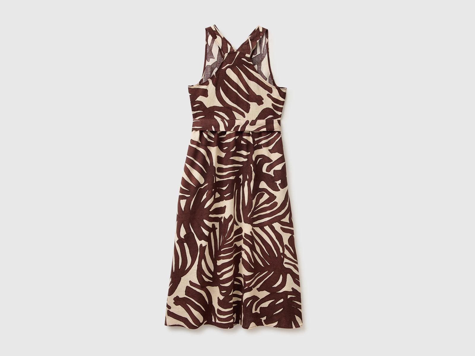 Vestido estampado em linho puro - ucb_image_BS
