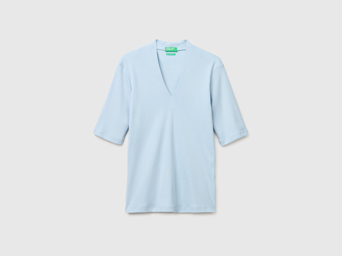 T-shirt slim fit em algodão de fibra longa - ucb_image_FS