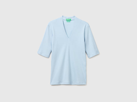 T-shirt slim fit em algodão de fibra longa - ucb_image_FS