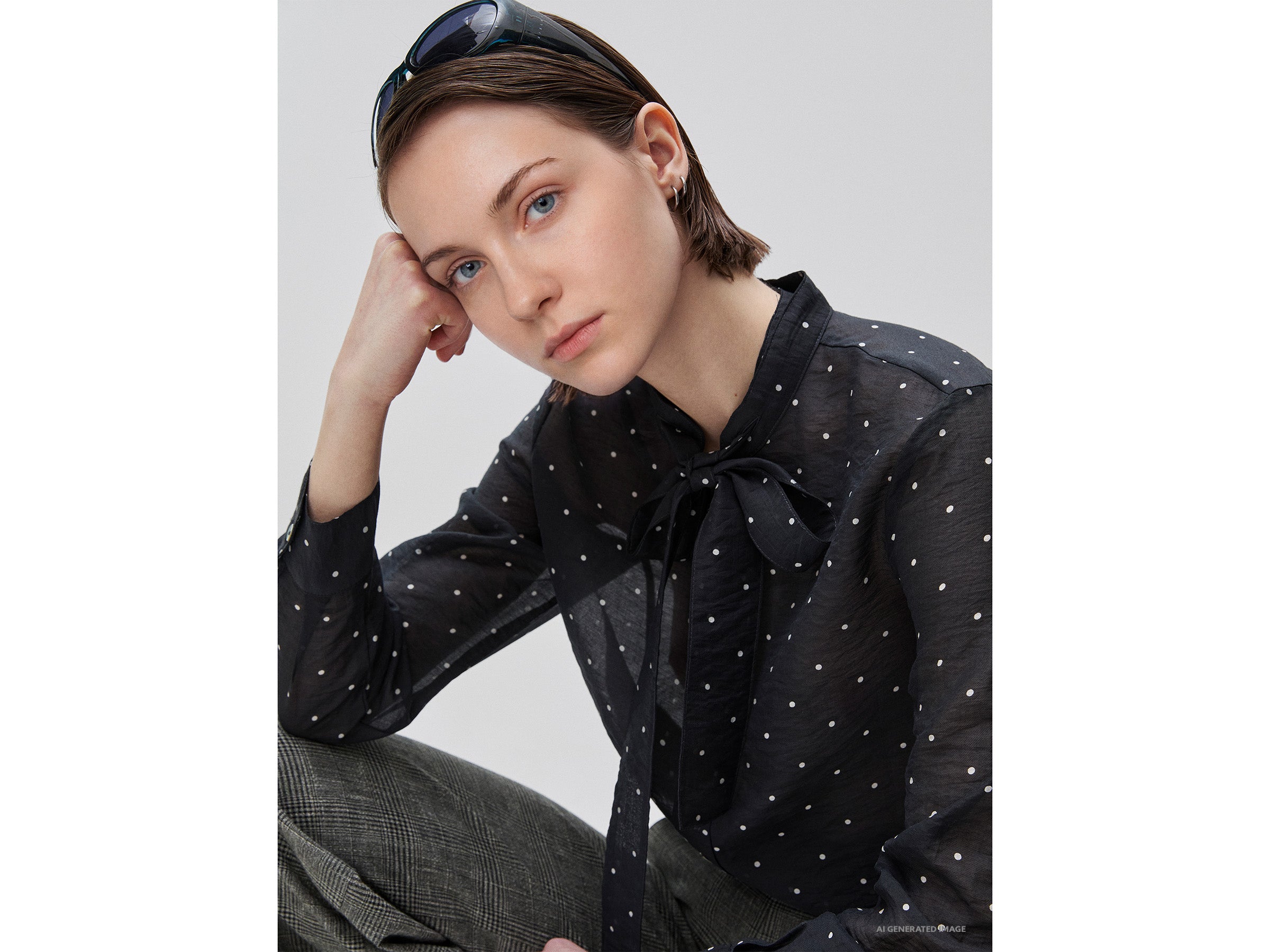 Camisa fluida com micro bolinhas - ucb_image_FY