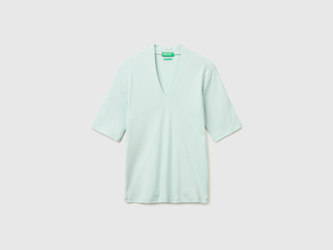 T-shirt slim fit em algodão de fibra longa - ucb_image_FS