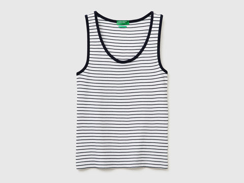 Striped tank top in pure cotton - ucb_image_FS
