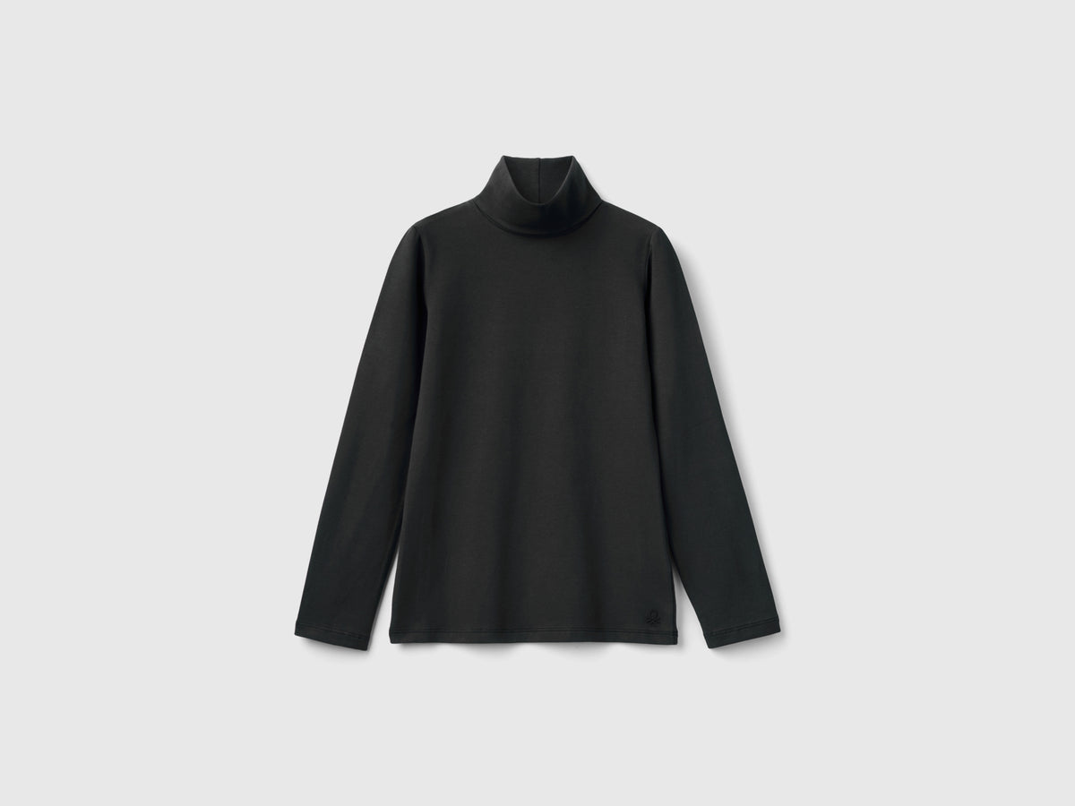 T-shirt stretch com gola alta - ucb_image_FS