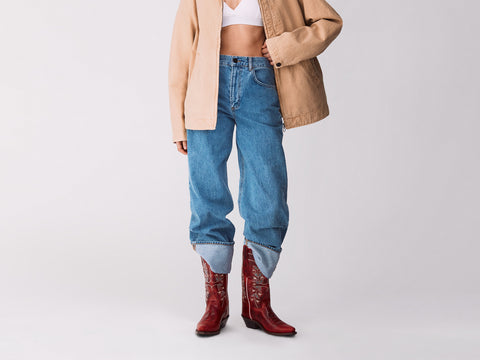 Jeans cropped com dobra lavagem clara - ucb_image_F