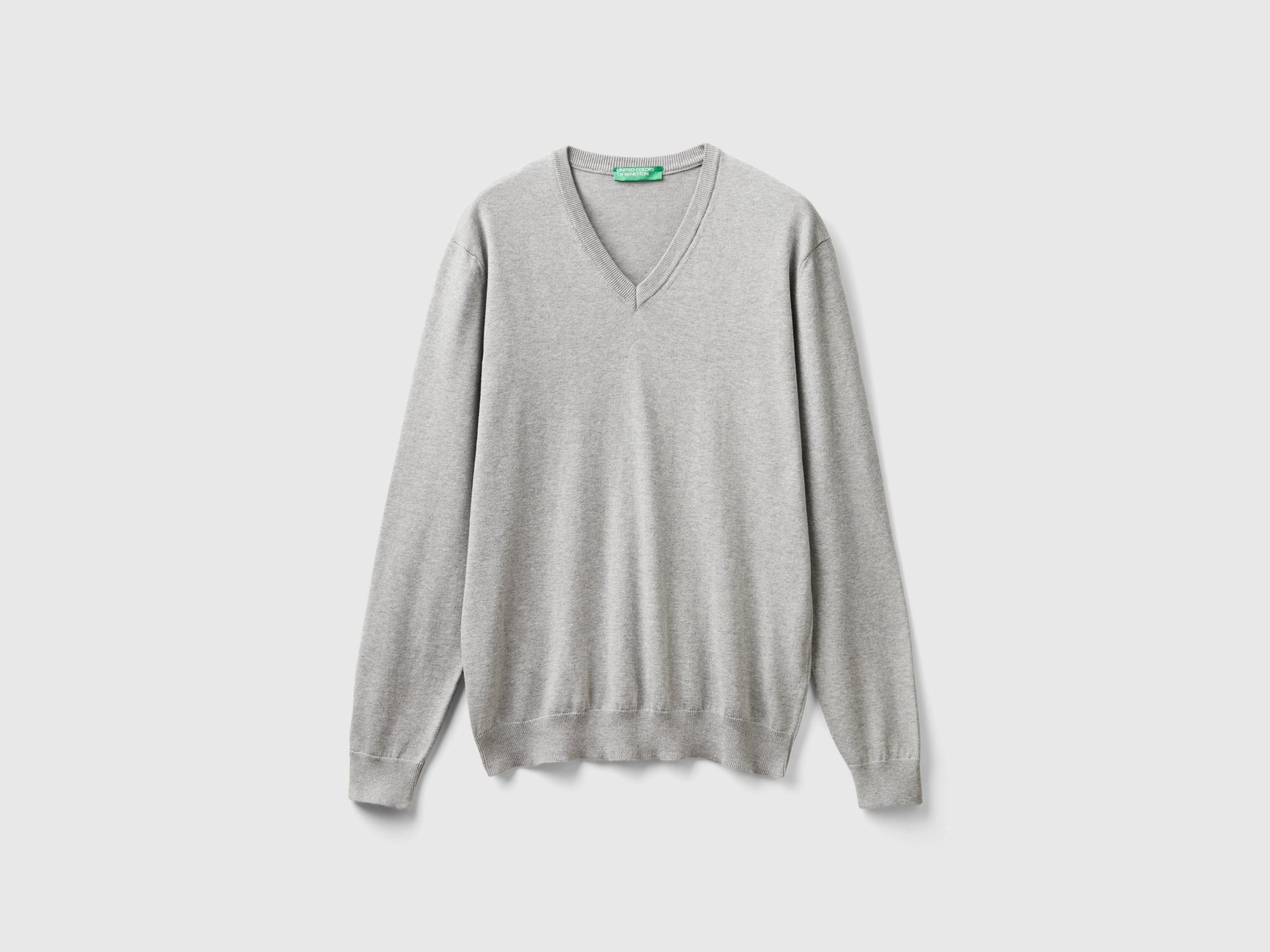 Camisola em algodão puro com decote em V - ucb_image_FS