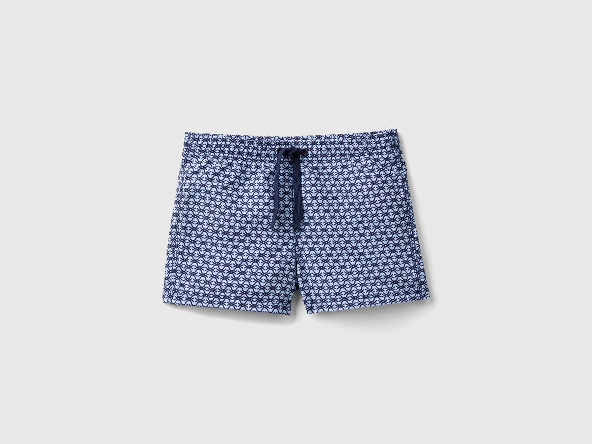 Boxers de banho Monogram azul-escuro e azul-celeste - ucb_image_FS