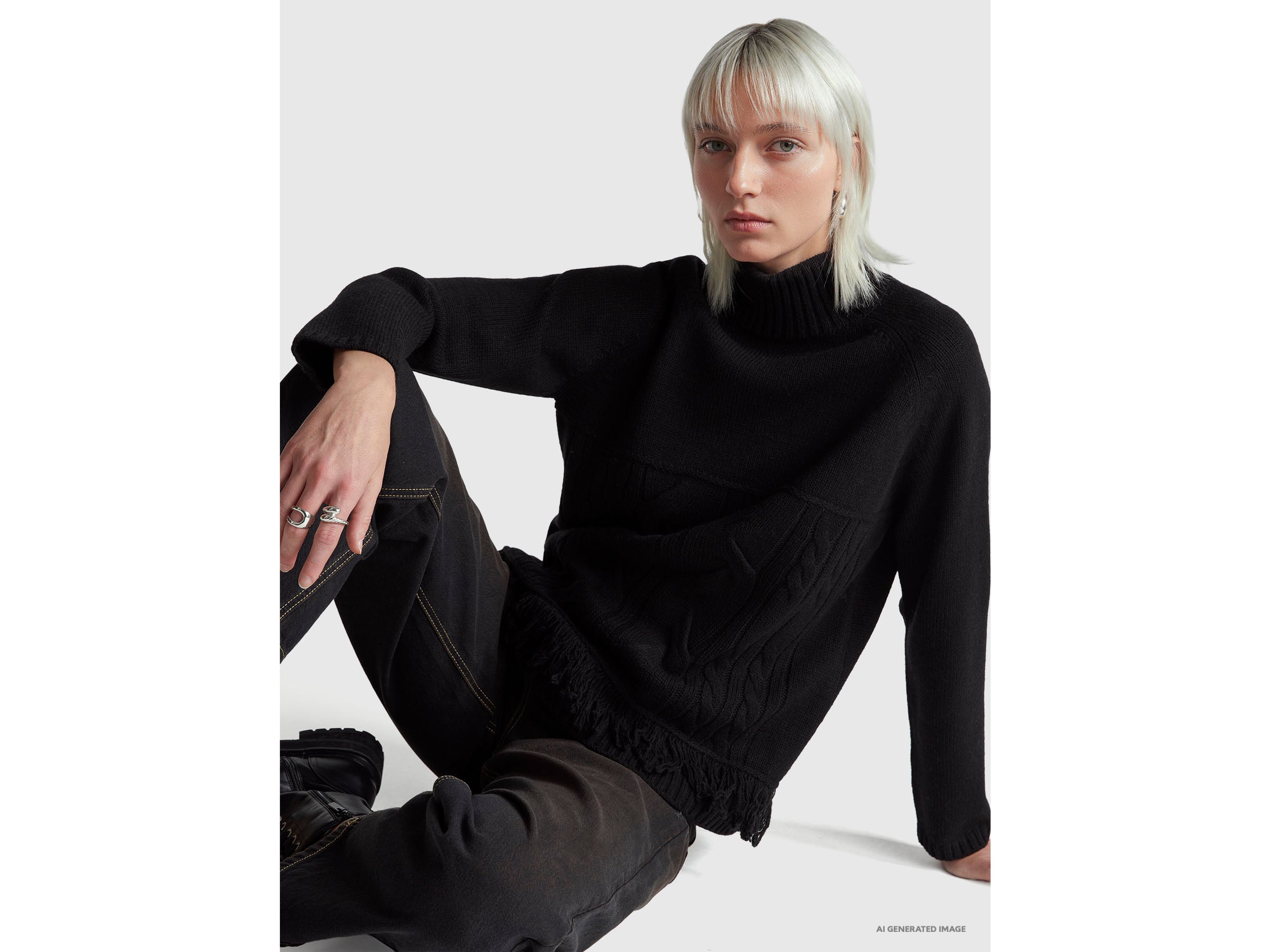 Camisola de gola alta over fit com franjas - ucb_image_FY