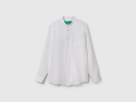 Camisa em linho com gola coreana - ucb_image_FS
