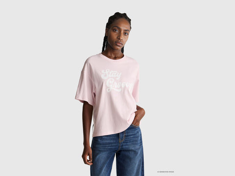 T-shirt com estampa slogan - ucb_image_F
