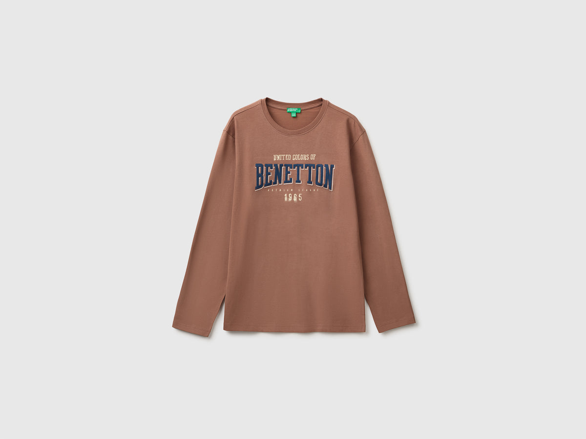 T-shirt com estampa e bordado - ucb_image_FS