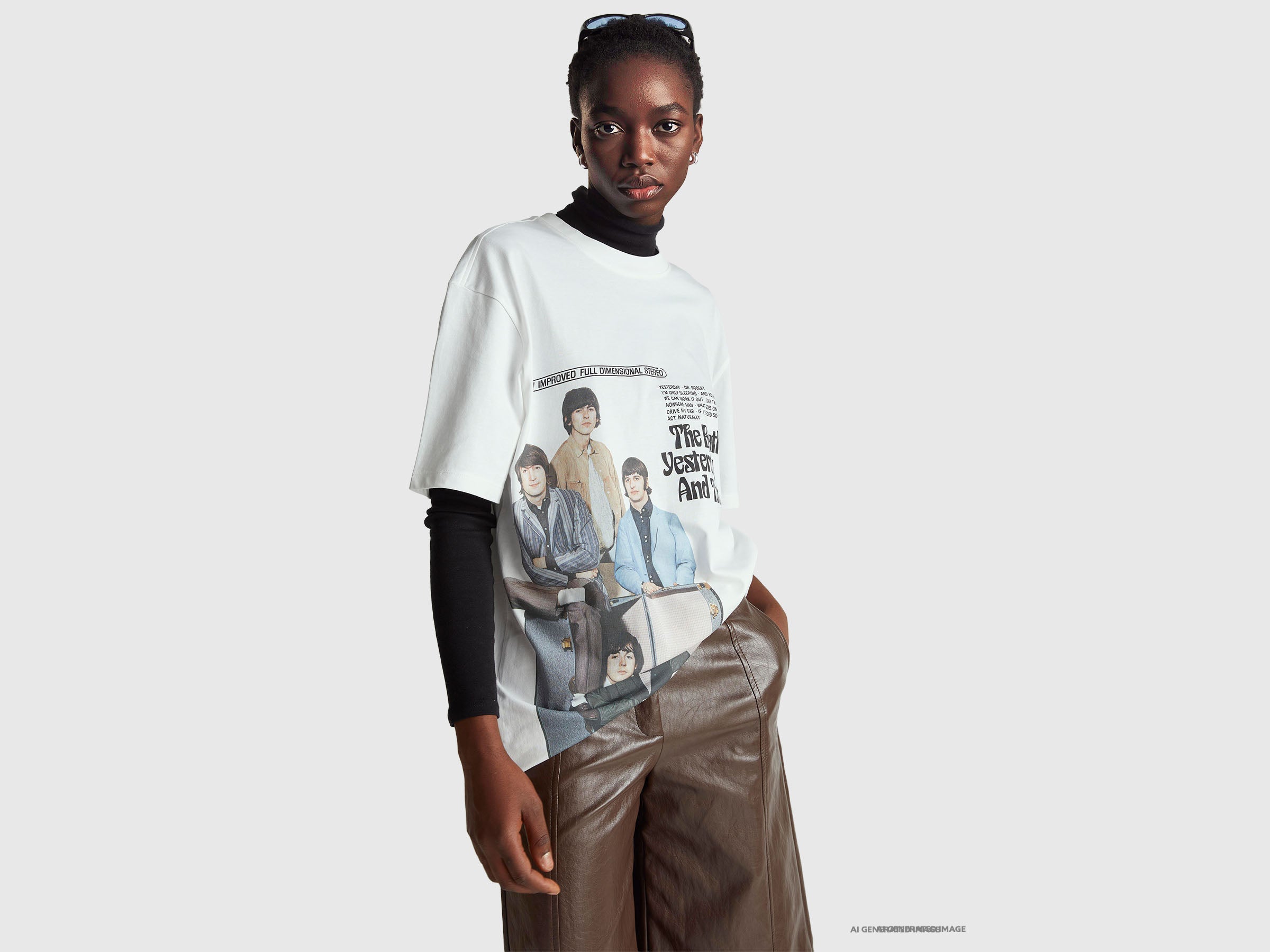 T-shirt "The Beatles” em algodão - ucb_image_F
