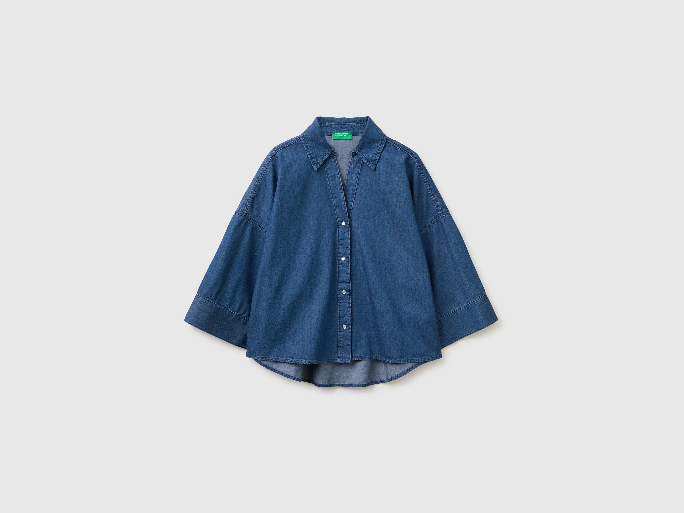 Camisa evasé em chambray - ucb_image_FS