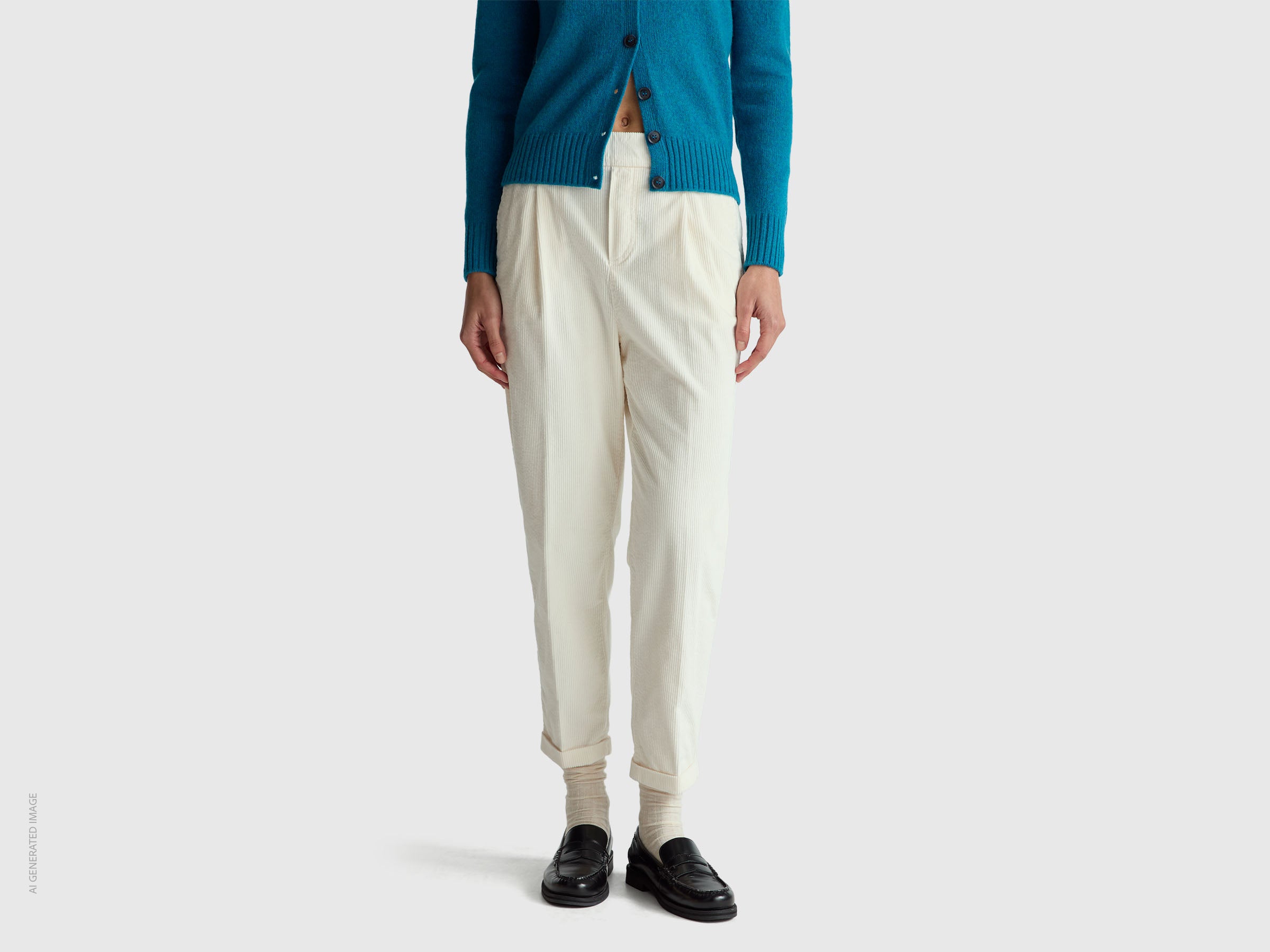 Chinos em veludo com cintura elástica - ucb_image_F