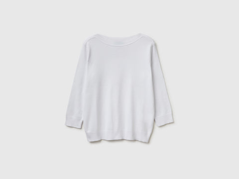 White sweater with boat neck - ucb_image_FS