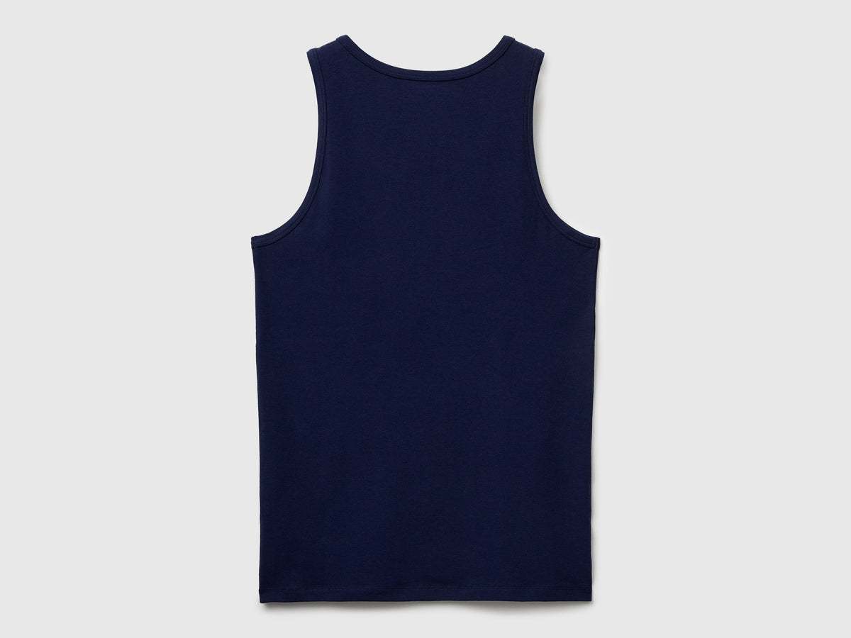 T-shirt sem mangas de roupa interior em algodão orgânico stretch - ucb_image_BS