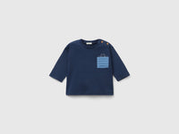 T-shirt com bolso pequeno plissado - ucb_image_FS
