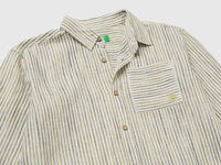 Striped linen blend shirt - ucb_image_DS1