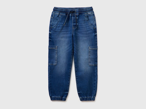 Denim joggers with maxi pockets - ucb_image_FS