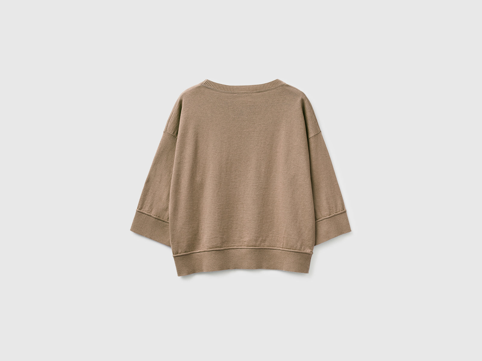Camisola de gola redonda em algodão e lã - ucb_image_BS