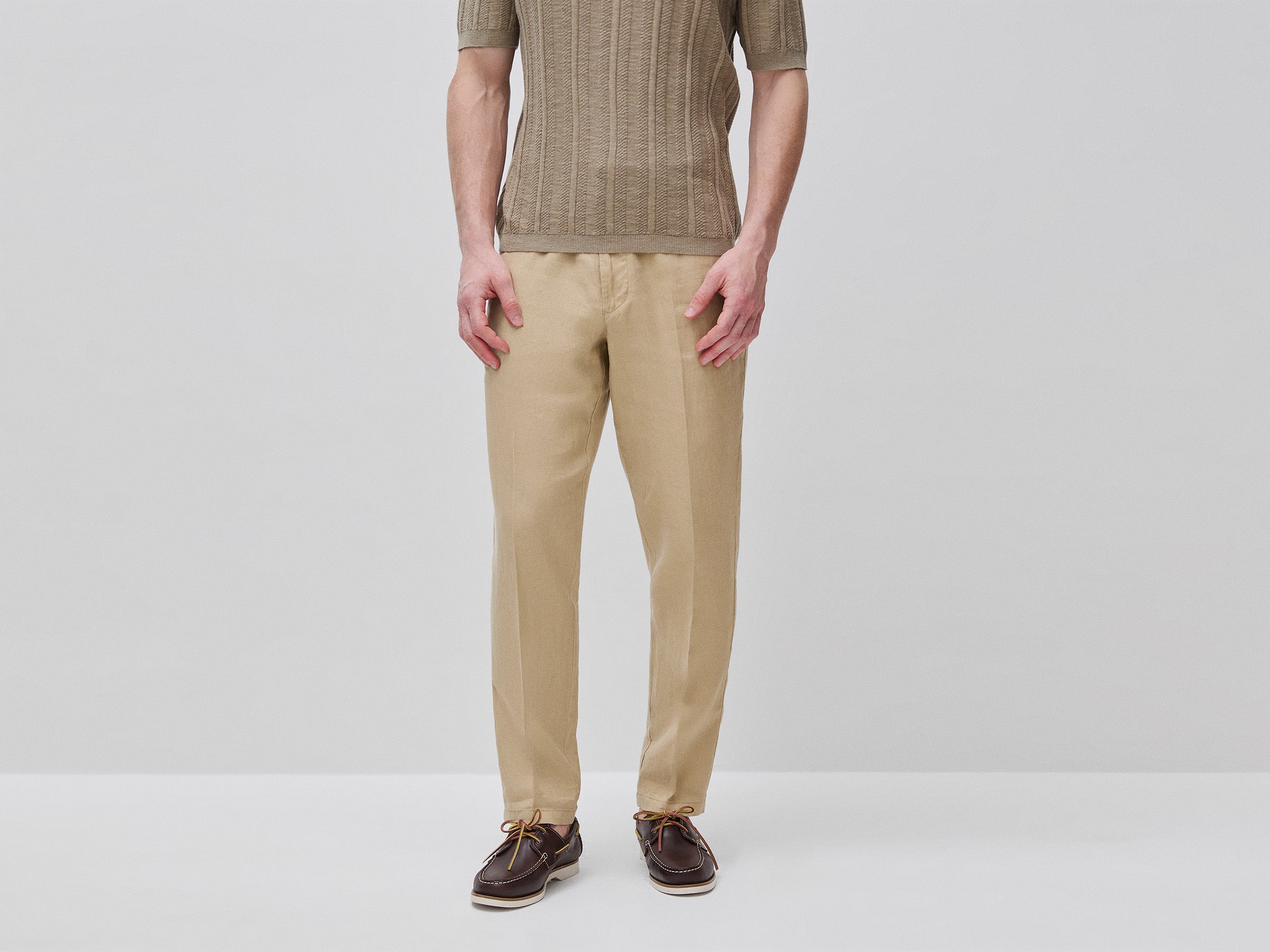 Chinos straight em puro linho - ucb_image_F