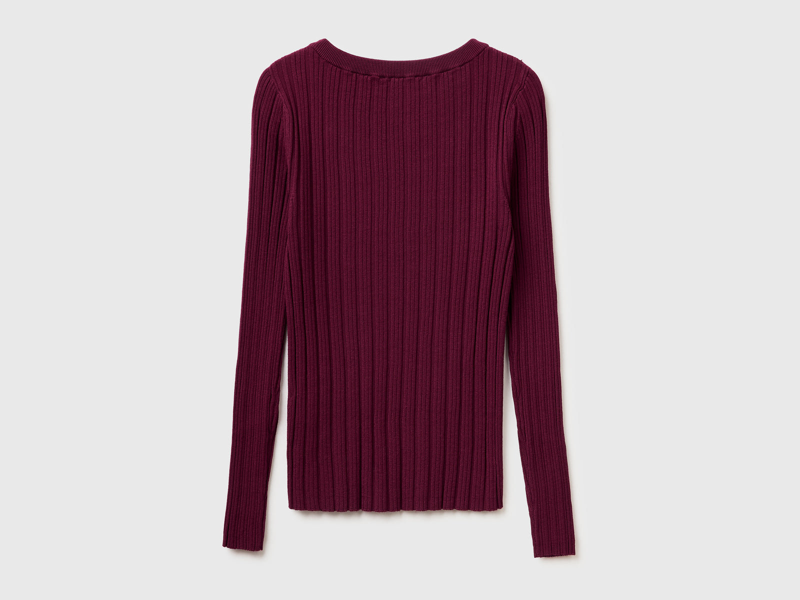Fitted ribbed sweater - ucb_image_BS
