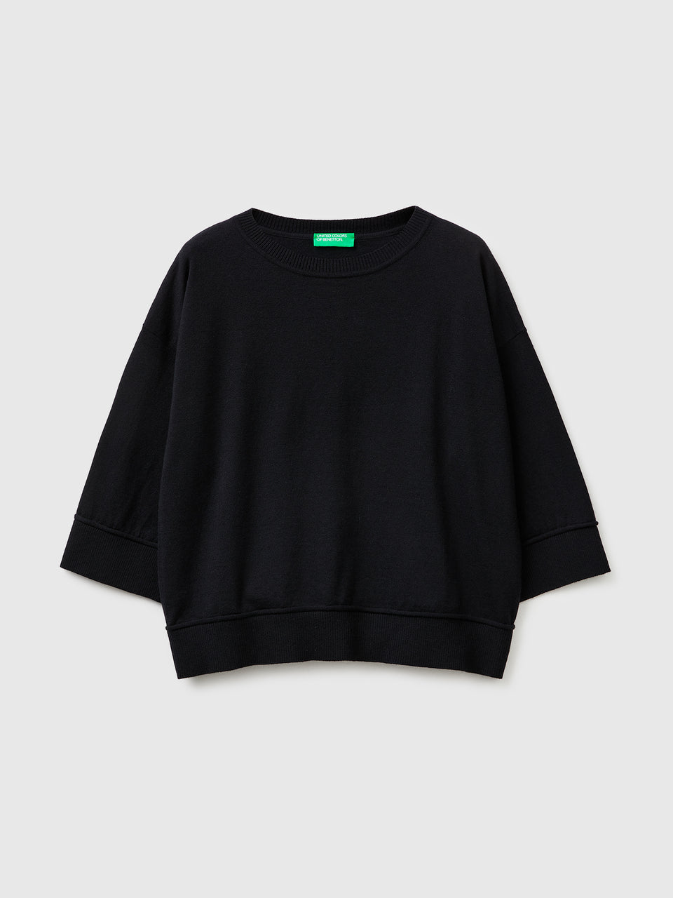 Crew neck sweater in cotton and wool - ucb_image_FS