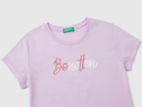 T-shirt com logótipo glitter em algodão orgânico - ucb_image_DS1