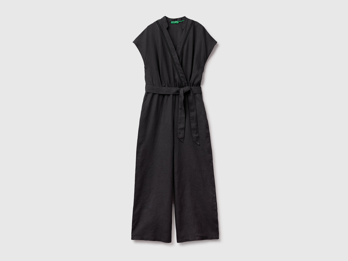 100% linen crossover jumpsuit - ucb_image_FS