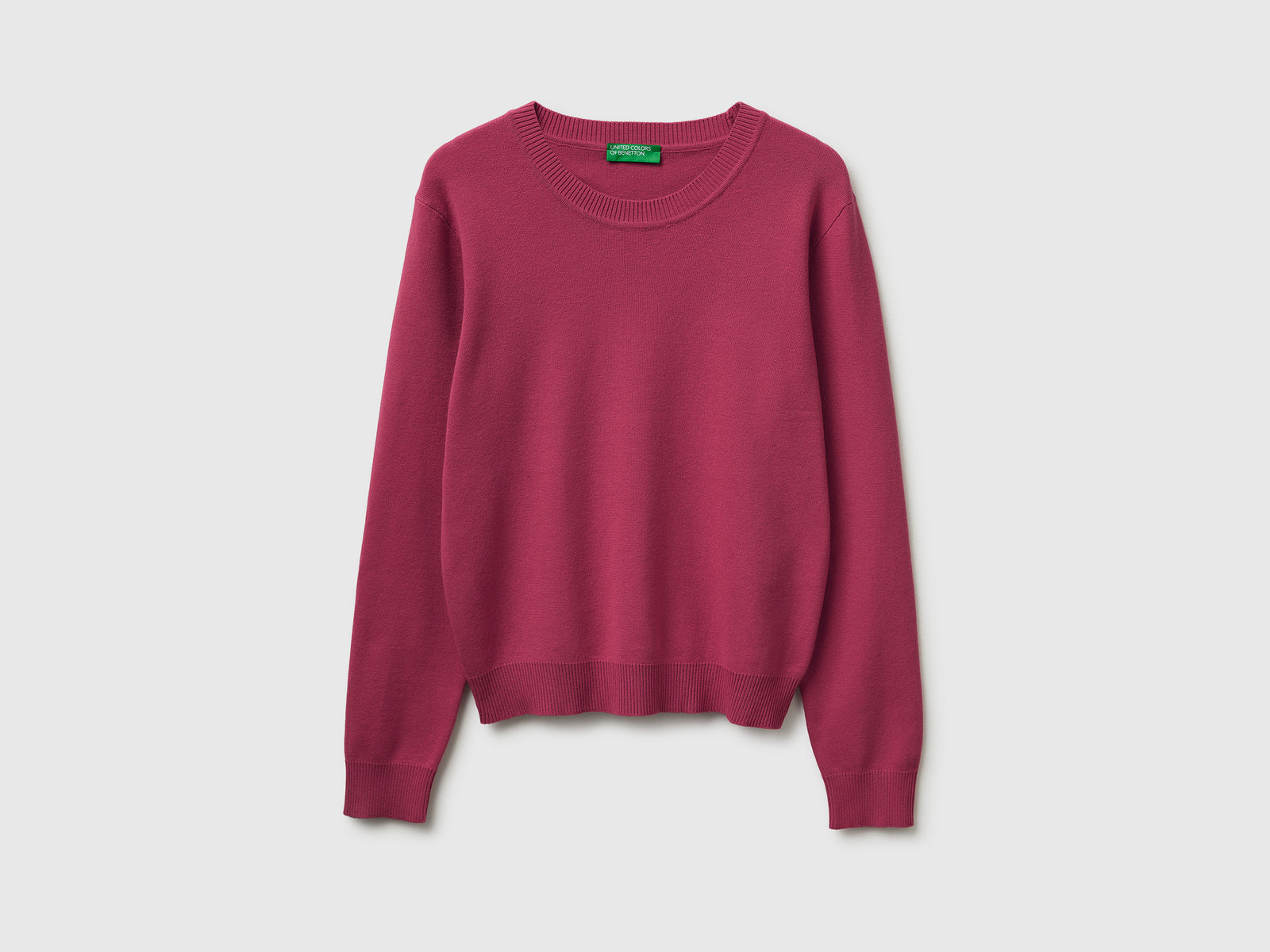 Plum sweater in cotton tricot - ucb_image_FS