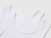 Duas t-shirts sem mangas interiores em algodão stretch - ucb_image_DS1