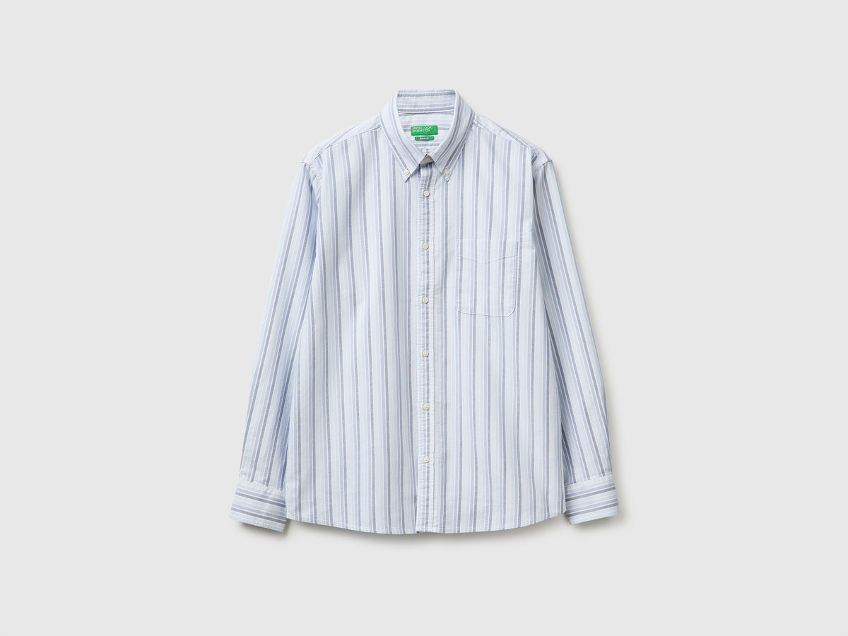 Light blue striped button-down shirt - ucb_image_FS
