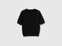 Black short sleeve sweater - ucb_image_BS