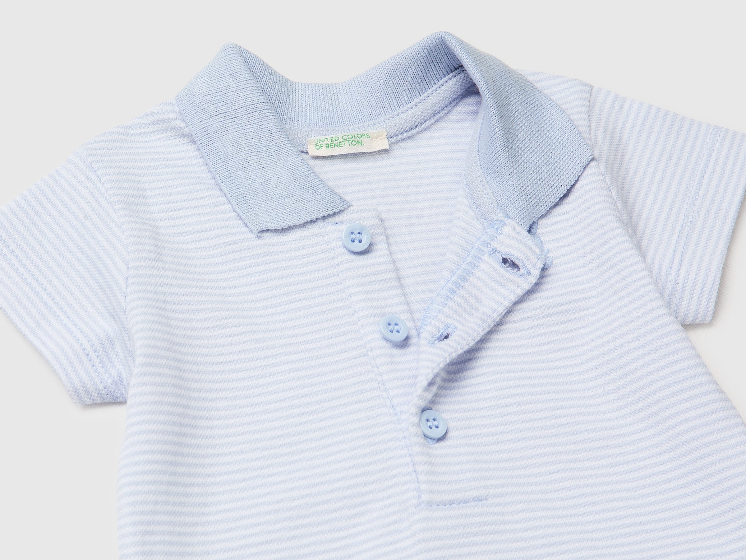 Polo onesie in stretch cotton - ucb_image_DS1