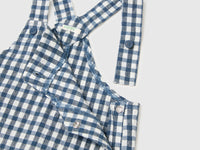 Checkered linen blend overalls - ucb_image_DS1