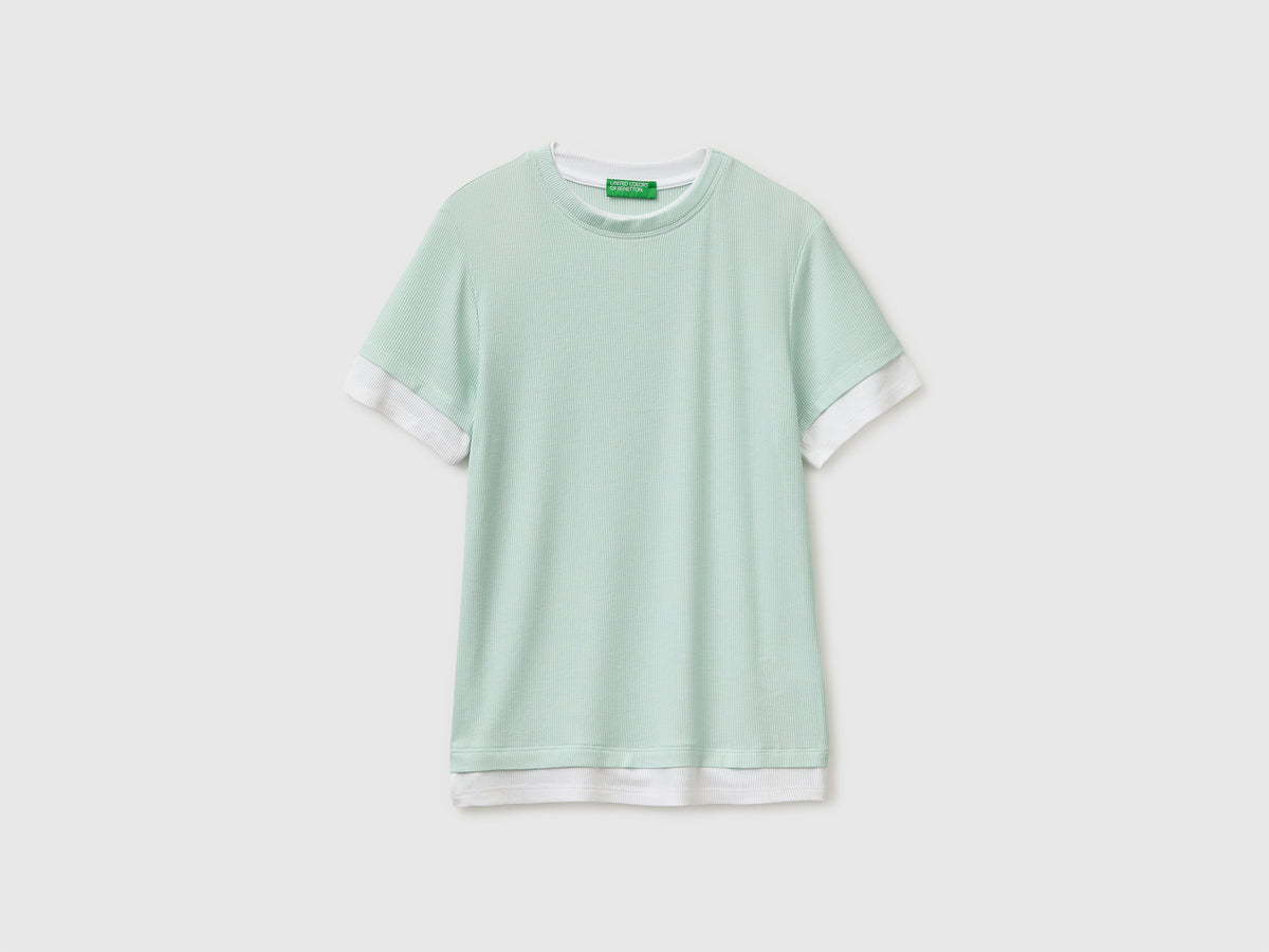 Slim fit ribbed T-shirt - ucb_image_FS