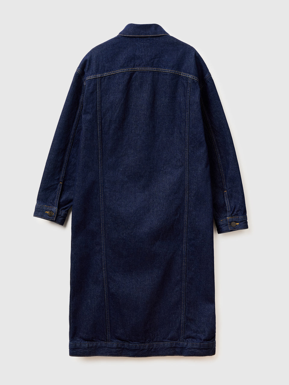 Trench comprido em denim rinse - ucb_image_BS