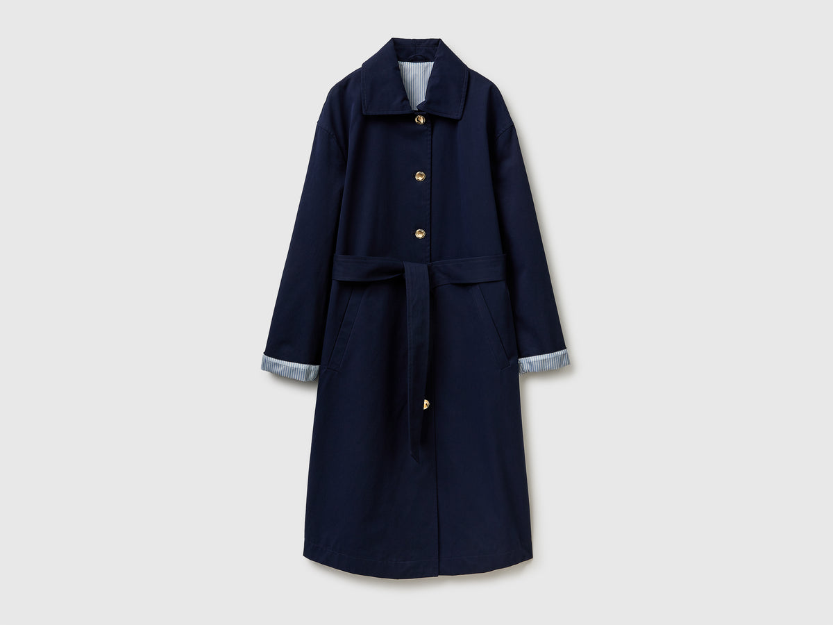 Long trench coat with striped lining - ucb_image_FS