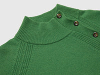 Camisola de gola alta com botões 100% lã - ucb_image_DS1