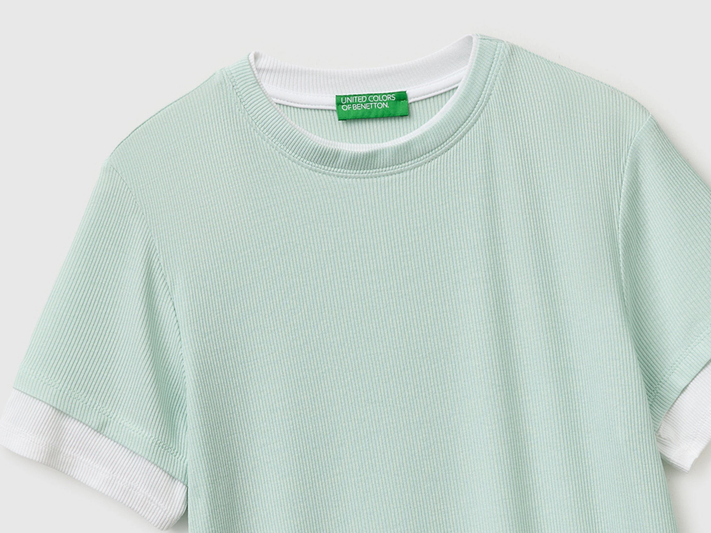 Slim fit ribbed T-shirt - ucb_image_FY